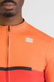 SPORTFUL Cyklistický dres s dlouhým rukávem zimní - PISTA THERMAL - červená/oranžová
