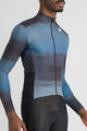 SPORTFUL Cyklistický dres s dlouhým rukávem zimní - FLOW SUPERGIARA THERMAL - modrá