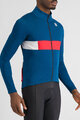SPORTFUL Cyklistická zateplená bunda - NEO SOFTSHELL - modrá