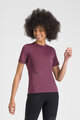SPORTFUL Cyklistické triko s krátkým rukávem - SUPERGIARA W - bordó