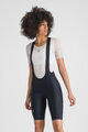 SPORTFUL Cyklistické kalhoty krátké s laclem - GIARA 2 W - černá