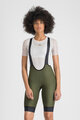 SPORTFUL Cyklistické kalhoty krátké s laclem - GIARA 2 W - zelená