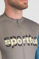 SPORTFUL Cyklistický dres s krátkým rukávem - SUPERGIARA LOGO - modrá/šedá