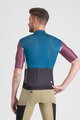 SPORTFUL Cyklistický dres s krátkým rukávem - SUPERGIARA LOGO - modrá/bordó