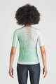 SPORTFUL Cyklistický dres s krátkým rukávem - LIGHT W - zelená/bílá