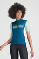 SPORTFUL Cyklistický dres s krátkým rukávem - SUPERGIARA LOGO W - modrá/zelená