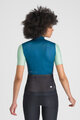 SPORTFUL Cyklistický dres s krátkým rukávem - SUPERGIARA LOGO W - modrá/zelená