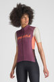 SPORTFUL Cyklistický dres s krátkým rukávem - SUPERGIARA LOGO W - bordó