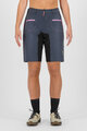 KARPOS Cyklistické kalhoty krátké bez laclu - BALLISTIC EVO W - modrá/černá