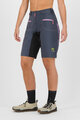 KARPOS Cyklistické kalhoty krátké bez laclu - BALLISTIC EVO W - modrá/černá