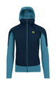 KARPOS Cyklistická větruodolná bunda - LAVAREDO - modrá/světle modrá