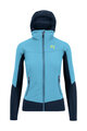 KARPOS Cyklistická větruodolná bunda - LAVAREDO W - světle modrá/modrá