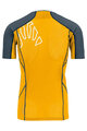 KARPOS Cyklistické triko s krátkým rukávem - LAVAREDO - žlutá/černá