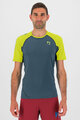 KARPOS Cyklistické triko s krátkým rukávem - LAVAREDO - zelená/žlutá