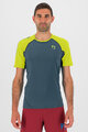 KARPOS Cyklistické triko s krátkým rukávem - LAVAREDO - zelená/žlutá