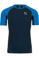 KARPOS Cyklistické triko s krátkým rukávem - LAVAREDO - černá/modrá