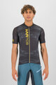 KARPOS Cyklistický dres s krátkým rukávem - GREEN FIRE - černá/žlutá