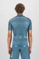 KARPOS Cyklistický dres s krátkým rukávem - GREEN FIRE - žlutá/modrá