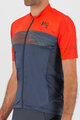 KARPOS Cyklistický dres s krátkým rukávem - GREEN FIRE - červená/šedá