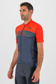 KARPOS Cyklistický dres s krátkým rukávem - GREEN FIRE - červená/šedá