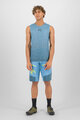 KARPOS Cyklistické triko bez rukávů - VERVE MESH - modrá
