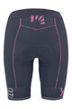 KARPOS Cyklistické kalhoty krátké bez laclu - VERVE EVO W - modrá/růžová