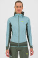KARPOS Cyklistická zateplená bunda - LAVAREDO WINTER W - modrá/zelená