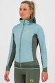 KARPOS Cyklistická zateplená bunda - LAVAREDO WINTER W - modrá/zelená