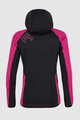 KARPOS Cyklistická větruodolná bunda - LAVAREDO WINTER KIDS - růžová/černá