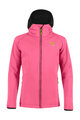 KARPOS Cyklistická větruodolná bunda - LAVAREDO KID WINTER - růžová/černá