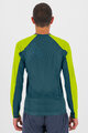 KARPOS Cyklistické triko s dlouhým rukávem - LAVAREDO - zelená/žlutá