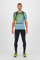 KARPOS Cyklistické triko s krátkým rukávem - LAVAREDO ULTRA - zelená/modrá