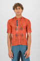 KARPOS Cyklistický dres s krátkým rukávem - VAL VIOLA - oranžová