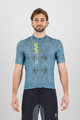 KARPOS Cyklistický dres s krátkým rukávem - VAL VIOLA - modrá/žlutá