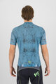 KARPOS Cyklistický dres s krátkým rukávem - VAL VIOLA - modrá/žlutá