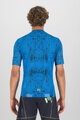 KARPOS Cyklistický dres s krátkým rukávem - VAL VIOLA - modrá/zelená
