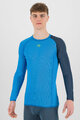 KARPOS Cyklistické triko s dlouhým rukávem - DINAMICO OCTA - modrá