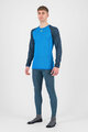 KARPOS Cyklistické triko s dlouhým rukávem - DINAMICO OCTA - modrá