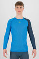 KARPOS Cyklistické triko s dlouhým rukávem - DINAMICO OCTA - modrá