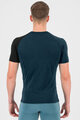 KARPOS Cyklistické triko s krátkým rukávem - DINAMICO MERINO 130 - modrá/černá