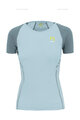 KARPOS Cyklistické triko s krátkým rukávem - LAVAREDO EVO W - modrá/šedá