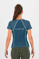 KARPOS Cyklistické triko s krátkým rukávem - LAVAREDO EVO W - modrá