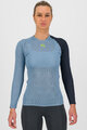 KARPOS Cyklistické triko s dlouhým rukávem - DINAMICO OCTA W - modrá