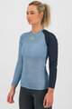 KARPOS Cyklistické triko s dlouhým rukávem - DINAMICO OCTA W - modrá