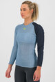 KARPOS Cyklistické triko s dlouhým rukávem - DINAMICO OCTA W - modrá