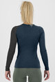 KARPOS Cyklistické triko s dlouhým rukávem - DINAMICO MERINO 130 W - modrá/černá