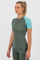 KARPOS Cyklistické triko s krátkým rukávem - DINAMICO MERINO 130 W - zelená