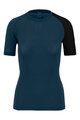 KARPOS Cyklistické triko s krátkým rukávem - DINAMICO MERINO 130 W - modrá/černá