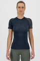 KARPOS Cyklistické triko s krátkým rukávem - DINAMICO MERINO 130 W - modrá/černá