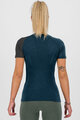 KARPOS Cyklistické triko s krátkým rukávem - DINAMICO MERINO 130 W - modrá/černá